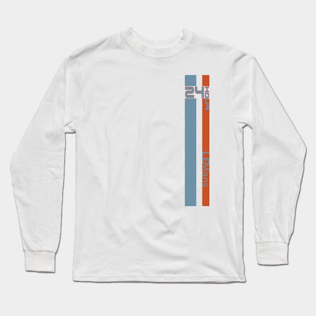 Le mans 24 hours retro racing Long Sleeve T-Shirt by colouredwolfe11